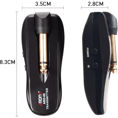 Wireless Audio Transmitter Receiver Guitar System 5.8GHz w/ Rechargeable Battery