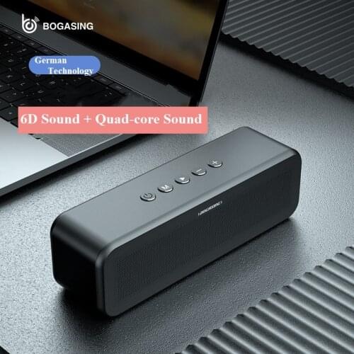BOGASING S9 Wireless Bluetooth speaker German black technology heavy subwoofer high power portable aluminum alloy sound