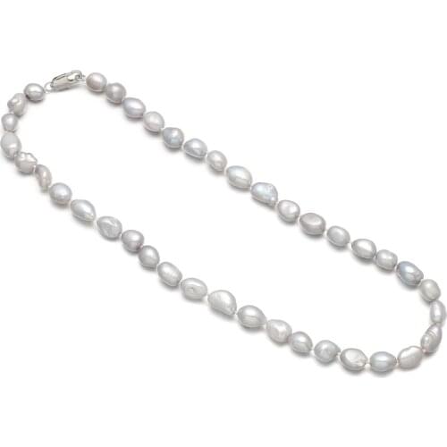 High Quality 100% Natural Freshwater Pearl Irregular Rice-shaped Beads for Jewelry Making DIY Bracelet Necklace 45cm