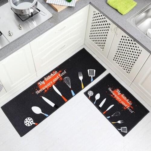 Home Long kitchen Carpet Anti-slip Bath Absorbent Floor Mat For Bedroom Living Room Modern Hallway Entrance Doormat Kitchen Rug