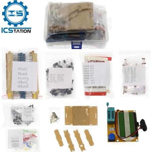 Electronic Components Set LCR-T4 Graphics Tester LED Diode Transistor Ceramic Capacitor Resistance Common Diode Kit