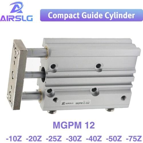 MGPM MGPM12 -10Z -20Z -25Z -30Z -40Z -50Z -75Z Three-axisthin Rod Cylinder Compact guide with Stable pneumatic