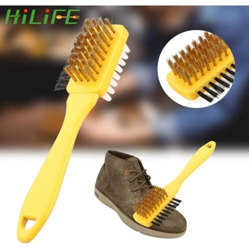 HILIFE Suede Nubuck Shoes Boot Cleaner 1pc Cleaning Brush & Rubber Eraser Set Clean Scrubber 3 in 1 Shoe Brush Handbag Brushes