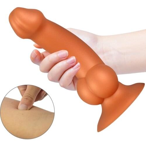 Simulation Penis Soft Dildo with Powerful Suction Cup G-spot Vaginal Stimulator Female Masturbation Tool Sex Toys for Couple