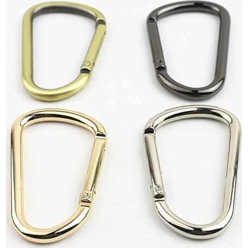1pcs Zinc Alloy Carabiner Fashion Durable Buckle for DIY Handbag Bag Purse Luggage Hardware Closure Bag Parts Accessories