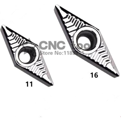 Carbide Aluminum Inserts VCGT VCGT110302-AK VCGT110304-AK VCGT160402-AK VCGT160404-AK VCGT160412-AK H01 Turning Lathe Tools CNC