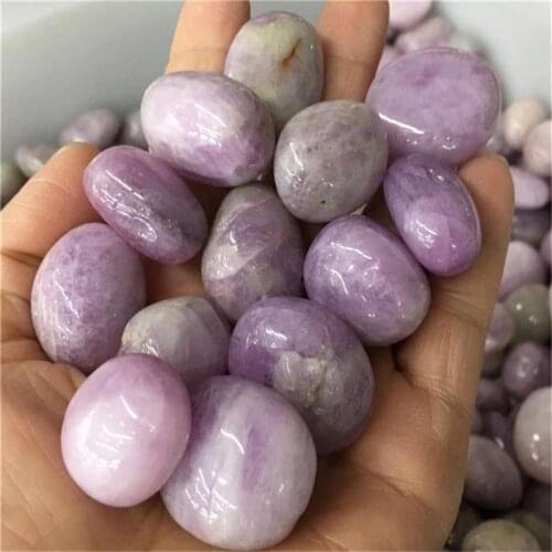 Crystals healing stones natural purple kunzite crystal tumbled stones for home decoration Камни
