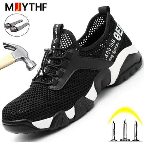 Lightweight Work Safety Boots Indestructible Safety Shoes Men Anti-puncture Work Shoes Puncture-Proof Work Boots Dropshipping