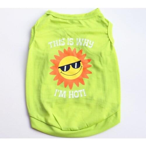 Summer Breathable Dog Vest Cooling Full Polyester Clothe Dog Clothing for Small Pet Dog Clothes Soft Dogs Shirt