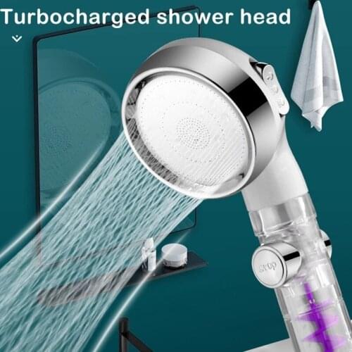 3 Modes Rainfall Pulse ABS Shower Head High Pressure Water Saving One Button Water Stop Hand held Universal Bathroom Accessories