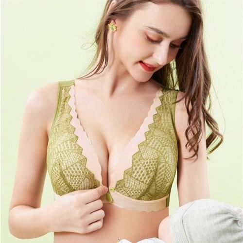 Maternity Clothes Open Cup Bra Front Opening Comfortable Breastfeeding Bra Women Clothing Pregnancy Bras for Women
