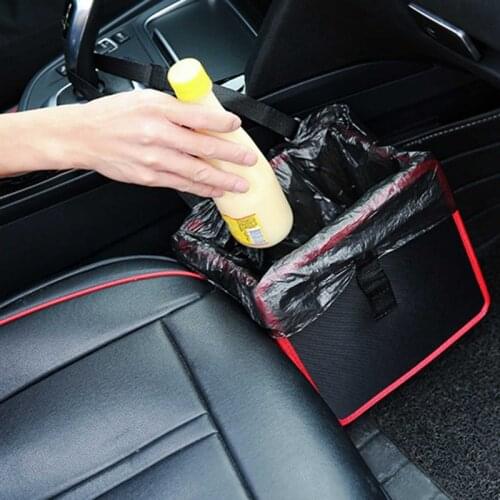 Portable Foldable Car Backseat Storage Bag Hanging Trash Bin Travel Wastebasket Outdoor Waterproof Litter Bag Garbage Camping
