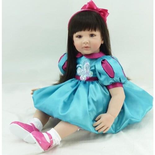 22Inches 55CM Lifelike Real Soft Silicone Baby Reborn Doll Girls Boys Best Lovely Gifts for Christmas Newborn Babies Doll