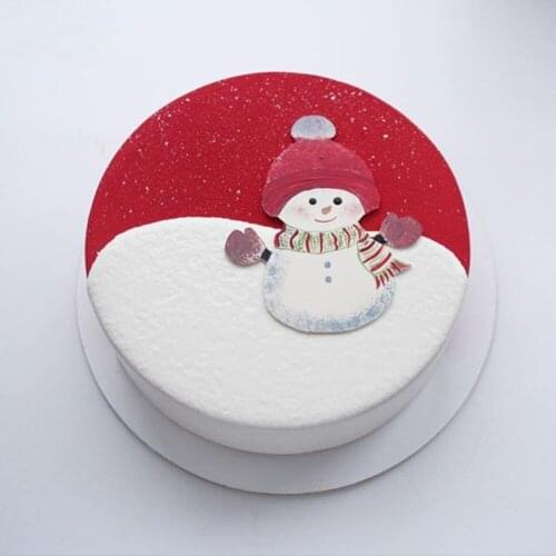 Christmas Round Mirror Mousse Mold Moon Cake Mold Cake Silicone Mold Round Shape Silicone Mousse Cake Mold Cake Decorating Tools