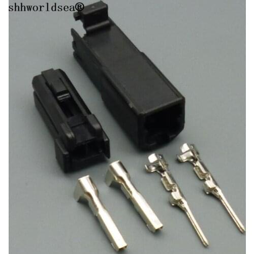 Shhworldsea 2 Pin car speaker plug tweeter plug auto electric harness female mlae connector plug 174057-2 174056-2 for Mazda