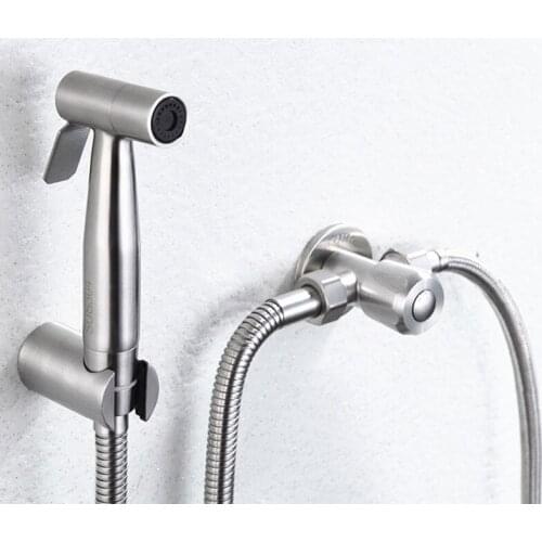 Toilet Pressurized bidet nozzle spray gun clean women Buttocks,304 stainless steel bidet set,Toilet wash rinse bidet,J17618