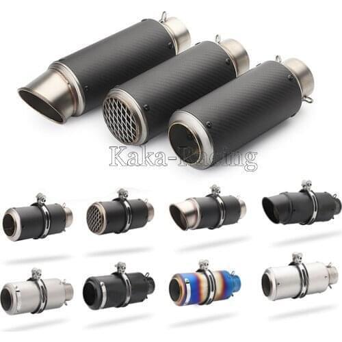 51MM 60MM Universal Motorcycle Exhaust Pipe Muffler Escape Moto db killer For honda CBR600 CB500F fz1 fz6 fz8 R6 cb1000r R3 R15