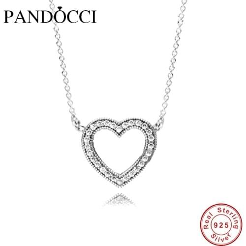 2017 Valentines Day Collection Authentic 925 Sterling Silver Loving Hearts Of Logo Jewelry Gift Set Necklace For Fashion Women