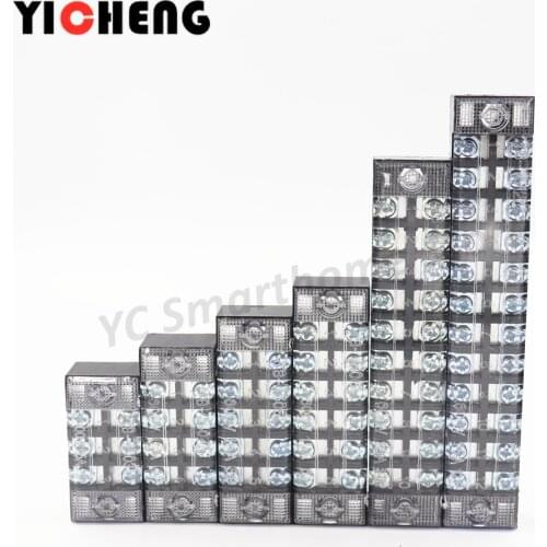 1 Pcs screw connection cable terminal, terminal block, high current, insulated fixed power wire connector, 600V 15A