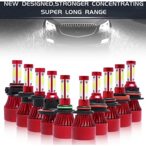 2pcs 5202 9005 9006 9012 H4 H7 H8 H11 H13 72W 8000LM 6500K Fog Light Car LED Headlight Kit IP67 Waterproof Fit for Car Motorcycl