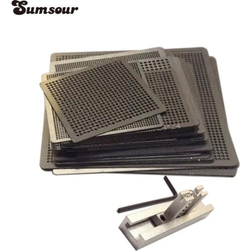 29pcs General BGA Template Direct Heating, Used For Soldering Ball Repair Chip Rework Template Fixture