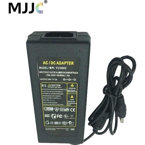 36V 2A LED Desktop Adapter Power Adapter 72W Power Supply with US EU Standard AC Cable Plug for LED Lights