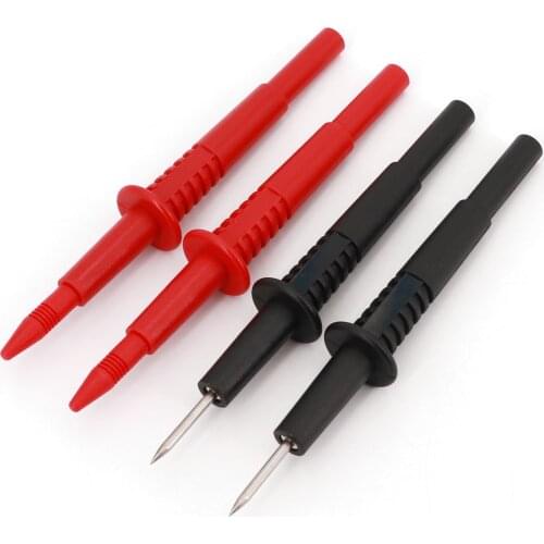 4Pcs 2mm Stainless Steel Multimeter Test Probe Pin Fit For 4mm Banana Connector