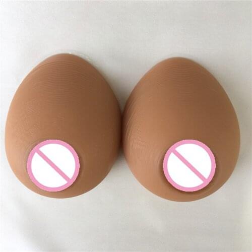 600g B cup silicone breast form crossdressing fake boob real soft sexy nipple drag queen CD TD use