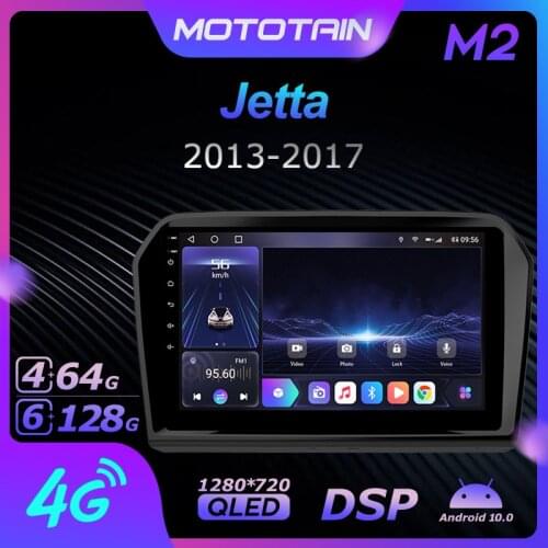 Android 10.0 6G+128G Car Radio Stereo for VW Volkswagen Jetta 2013 - 2017 Auto Audio GPS 4G LTE System head unit 1280*720