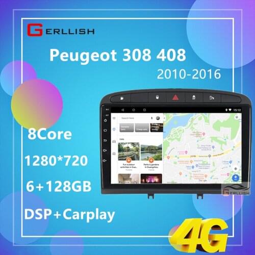 Auto Android Car Stereo for 2010-2015 2016 PEUGEOT 308 PEUGEOT 408 with GPS Navigation Unit Mirror Link multimedia
