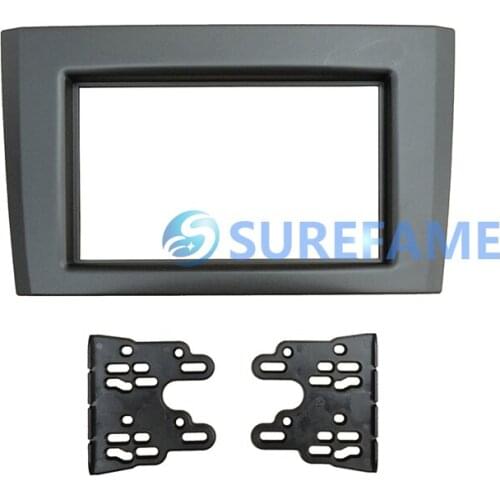 Double Din Car Facia for Volvo XC90 2002-2014 Radio DVD Stereo CD Panel Dash Kit Trim Fascia Face Plate Frame Bezel Console