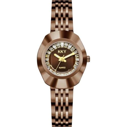 New Creative Coffee Luxury Quartz Men Women Watches Waterproof Full Steel Fashion Couple Wristwatches Male & Female Clock For G