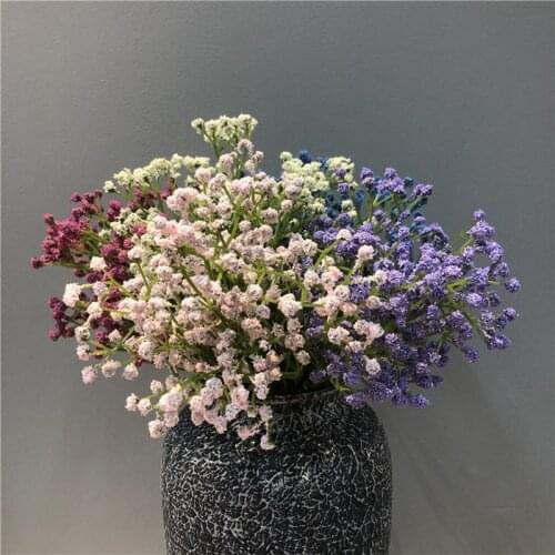 1 Bouquet Fake Little flowers Heads DIY Gypsophila Simulation Artificial Fake Flower Babys Breath Wedding Home Decoration