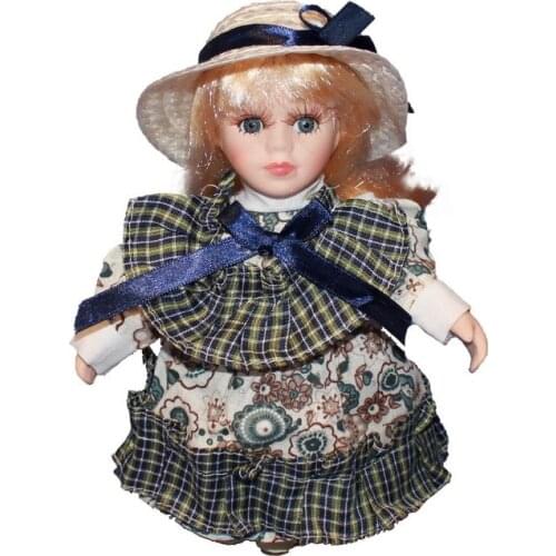 About 20cm Kevina Ceramic doll European country style Handmade crafts Christmas present Best Gift for girl