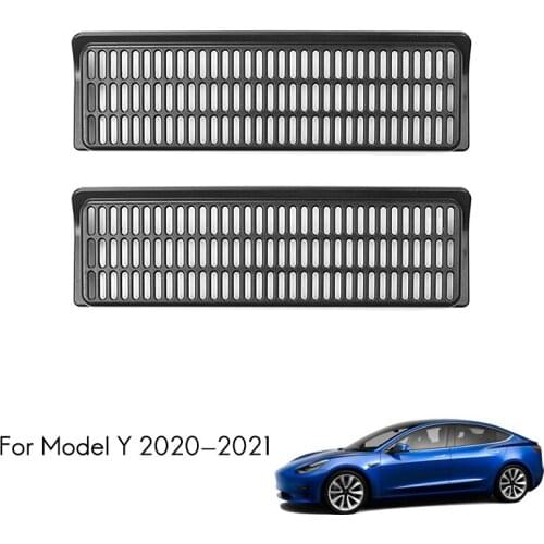 2Pcs Car Air Outlet Cover for Tesla Model Y 2020 2021 Under Seat Air Vent Anti-Blocking Dust Cover Accessories