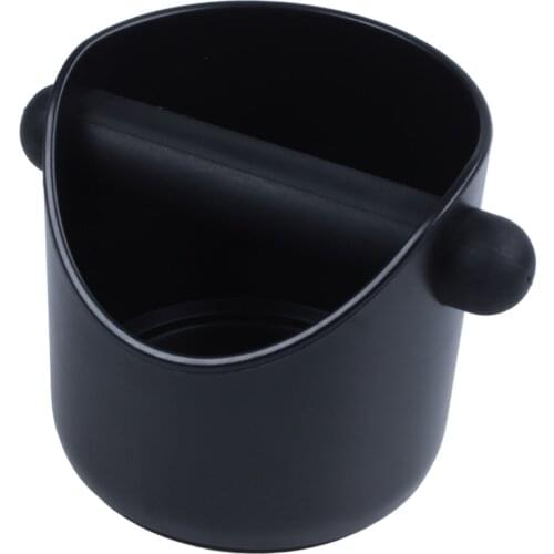 Coffee Grind Knock Box And Espresso Dump Bin (Black)