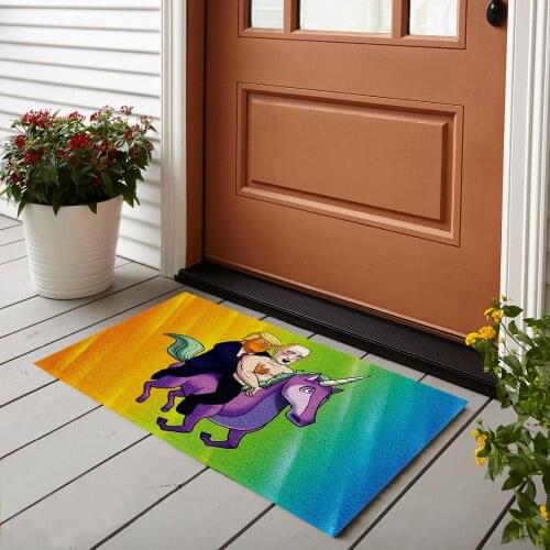 "Trump and Putin" Indoor Mat Outdoor Mat, Room Carpet, Door Matting 50x80 cm