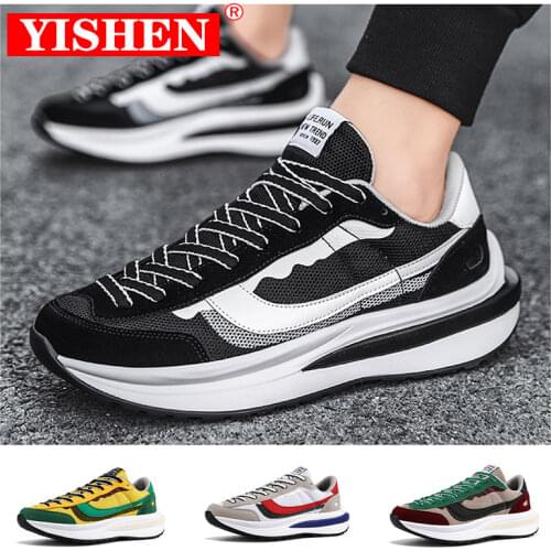 YISHEN Men Casual Shoes Wearable Mesh Breathable Popular Sneakers Lightweight Baskets Running Trainers Athletic Men Sport Shoes