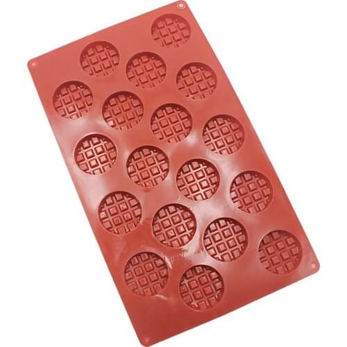 18 Cavity Mini Waffles Mold Silicone Jelly Chocolate Mold DIY Non-stick Baking Mould For Cake Cookies