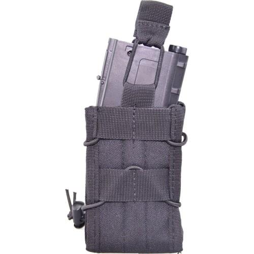 Molle M4 Single Magazine Pouch Tactical Rifle Mag Holster Military Army Hunting Waist Bag EDC Airsoft Pistol M14 AK Mag Holder