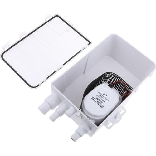 12V 600GPH Shower Sump Pump Drain Kit System Boat Marine AUTO BILGE PUMP