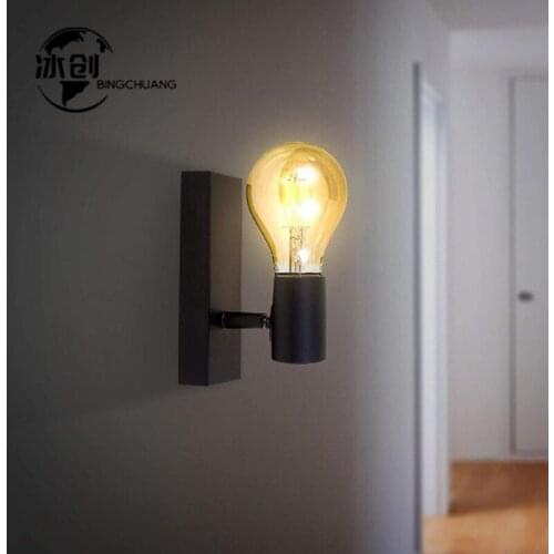 Nordic Style Wall Lamp Bedroom Creative Personalized Iron LED Wall Lamp Post-Modern Restaurant Corridor Aisle Lamps Lights