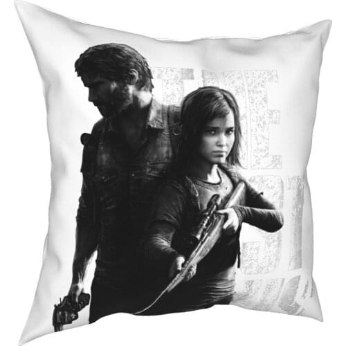 The Last Of Us Ellie And Joel Pillowcase Home Decor Fireflies Tlou Video Game Cushion Cover Throw Pillow for Car Polyester