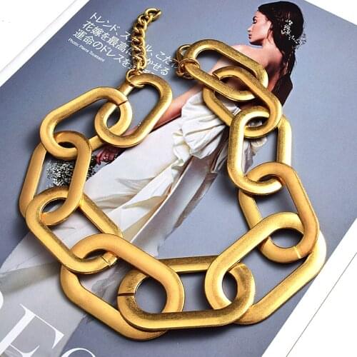 New Arrive Gold Metal Geometric Necklace High Quality Jewelry Accessories For Women