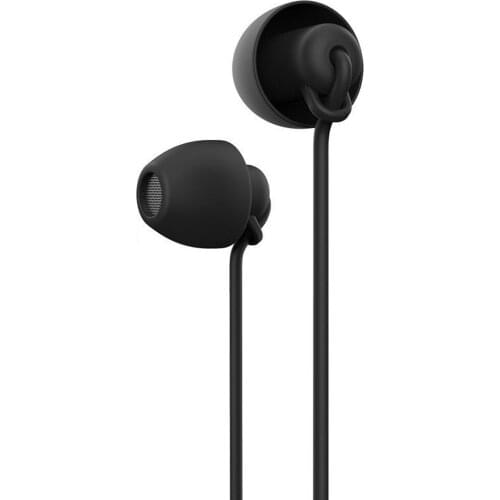 3.5MM Plug Silicone In-Ear Noise Reduction Wired Earphone Casual Sleeping Headset Earbuds Lightweight soft for all smart phone