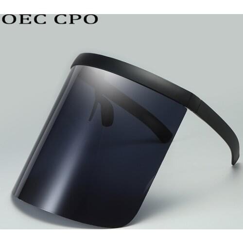 Fashion One Piece Lens Sunglasses Men Brand Vintage Mask Shield Winfproof Sunglasses For Women Retro Shades Glasses Oculos O698