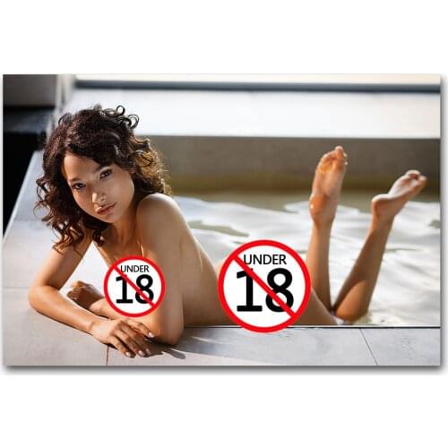 Modern Art Asian Girl Beauty Posters and Prints Canvas Paintings Wall Pictures for Living Room Decor