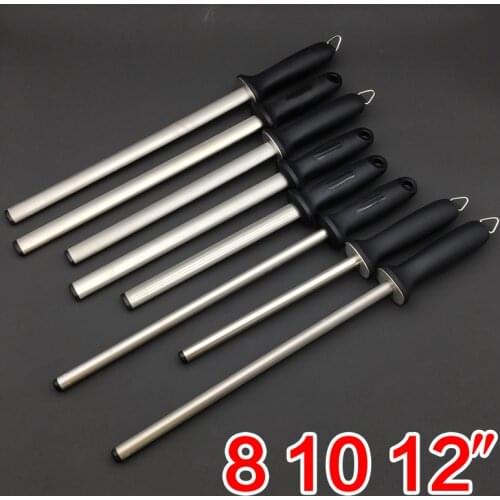 TAIDEA 8/10/12inch sharpening rod kitchen Diamond sharpening steel fast Grinder knife Professional sharpener sharpening system