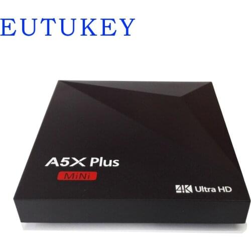 EUTUKEY A5X Plus Android 7.1 TV Box RK3328 Quad Core 64bit Cortex-A53 2 GB/16 GB USB 3.0 Wifi 4 K VP9 H.265 HDR10 Mediaspeler