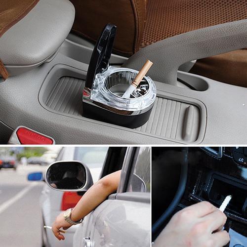 Universal Auto Car Truck LED Smoke Ashtray Ash Home Use Cylinder